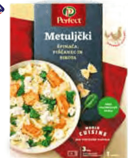 Perutnina Ptuj Metuljčki s piščancem in rikoto 380 g