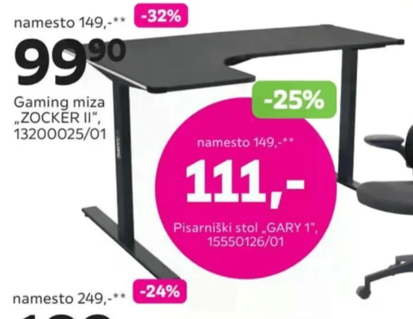 Gaming miza „ZOCKER II“