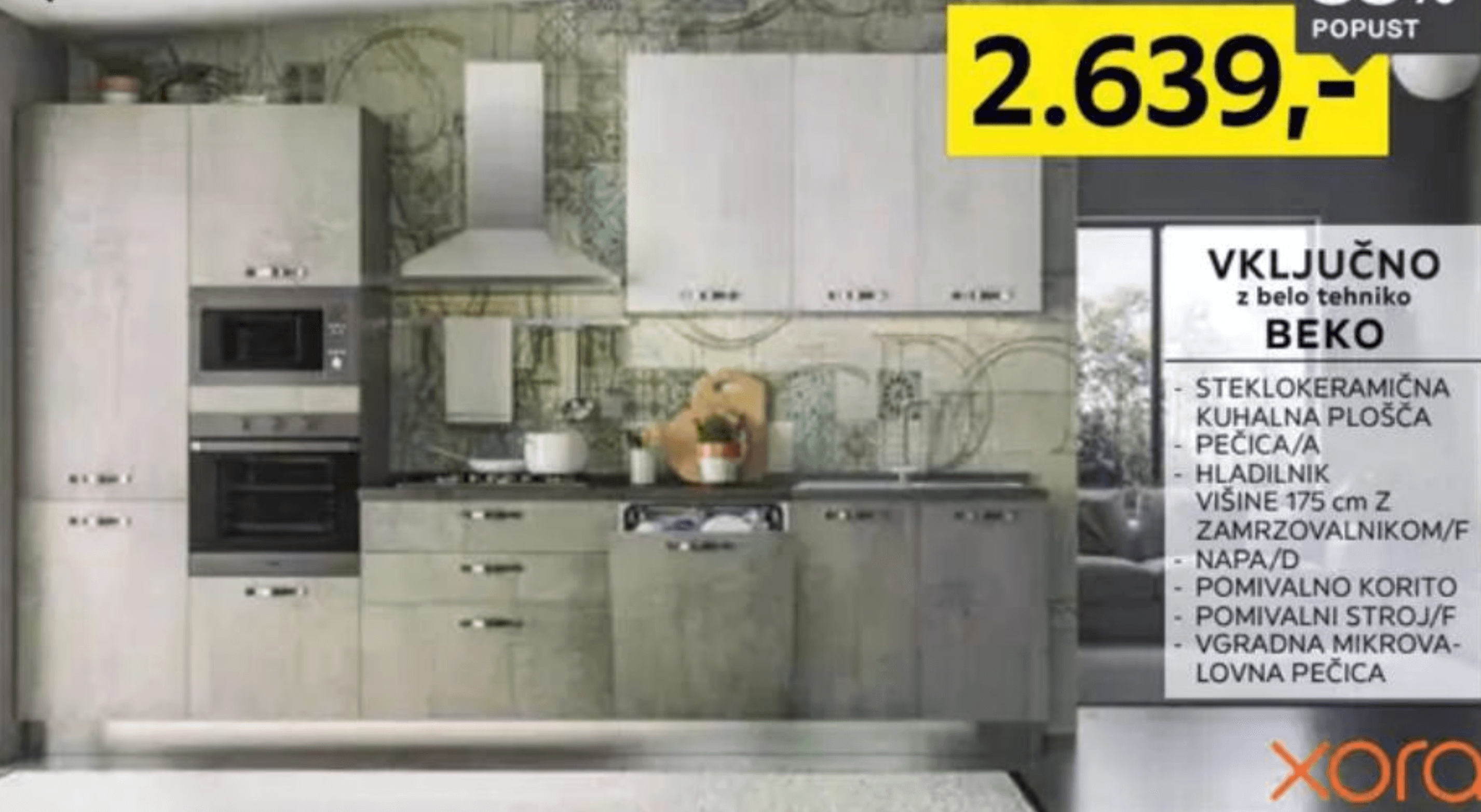 Kuhinjski blok z aparati