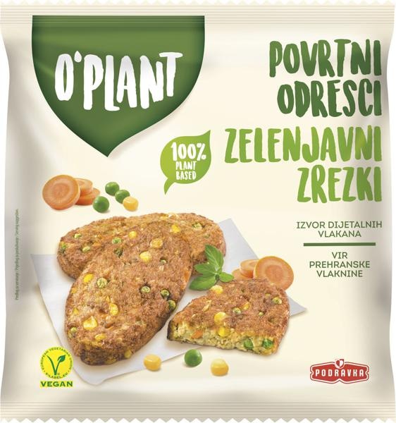 Zelenjavni zrezki O'Plant Podravka 800 g
