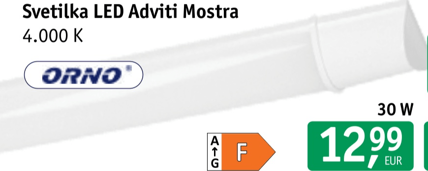 Svetilka LED Adviti Mostra 30 W