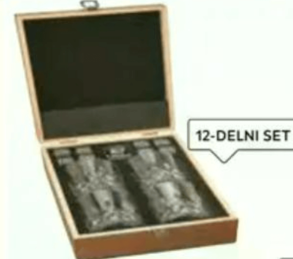 Set kozarcev za viski 12/1