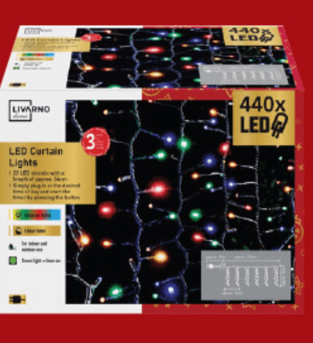 LIVARNO home LED-svetlobna zavesa