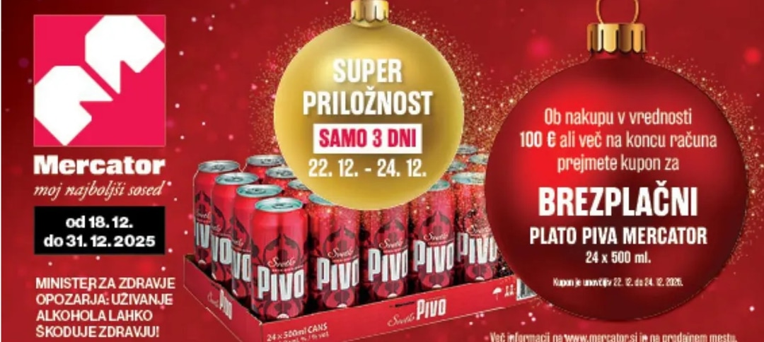 Mercator katalog Akcijska ponudba od 18.12. do 31.12.2025