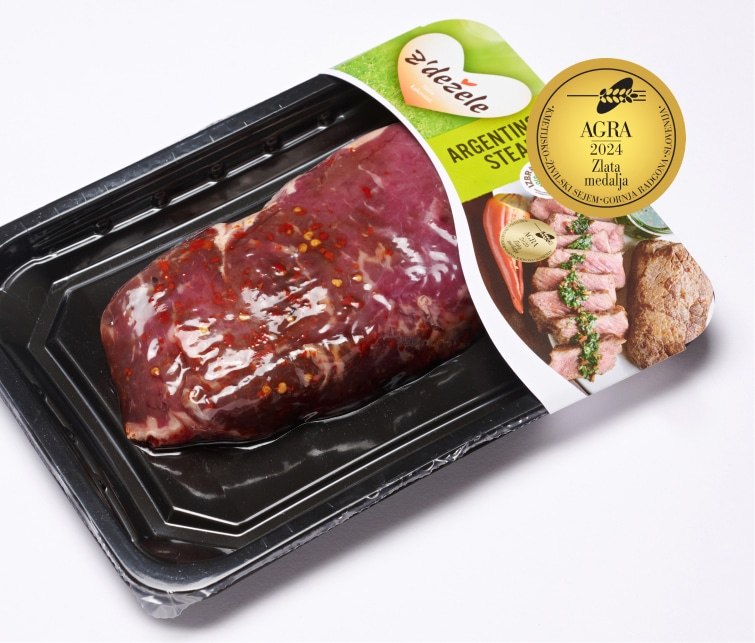 Argentinski steak ali goveji steak s poprom Z'dežele 300 g Z'dežele