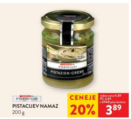 Pistacijev namaz Despar Premium 200 g - Akcija v trgovini Spar