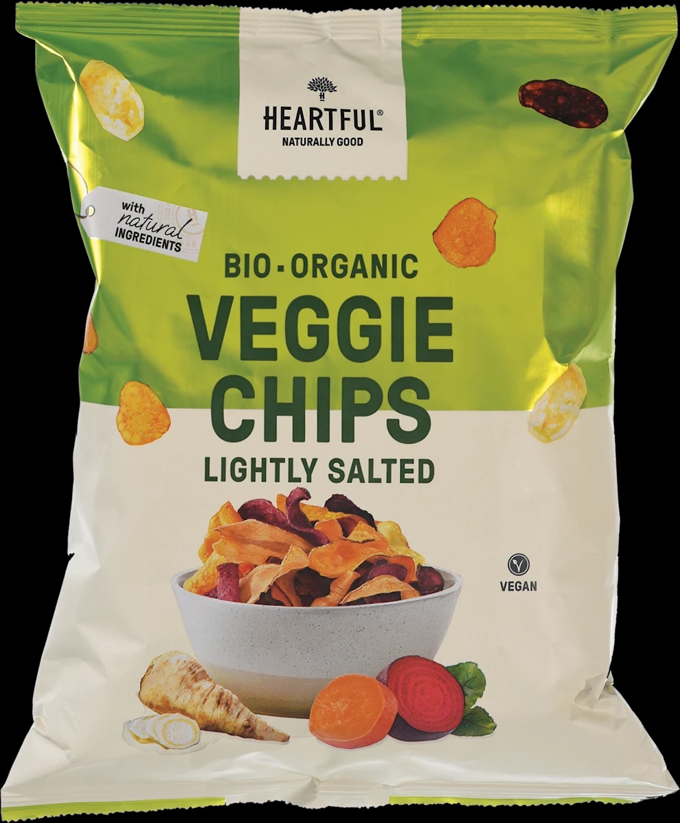 HEIMATGUT Heartful bio zelenjavni Äips 100 g - Akcija v trgovini Dm