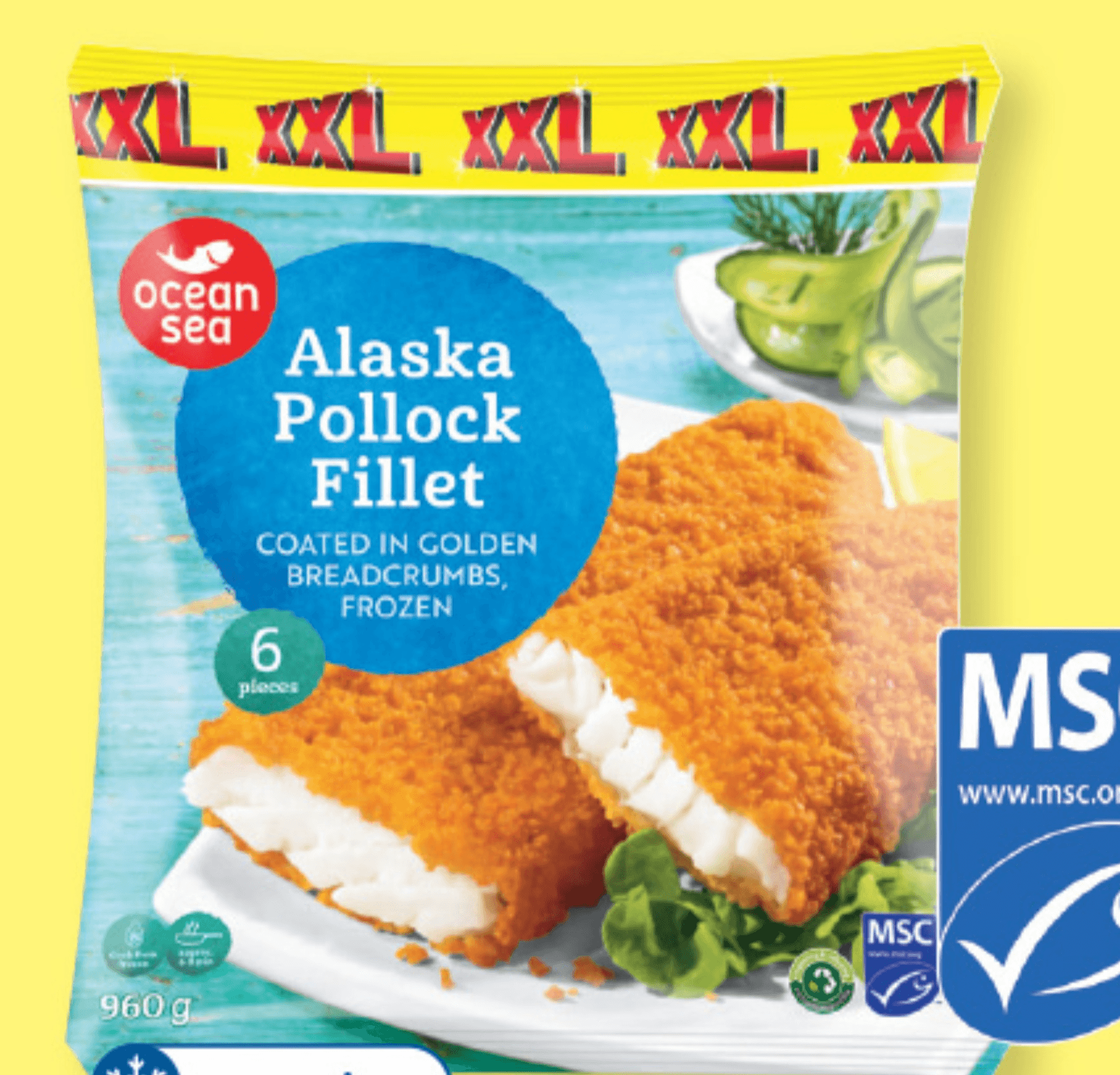 Ocean Sea File aljaškega polaka XXL 960 g