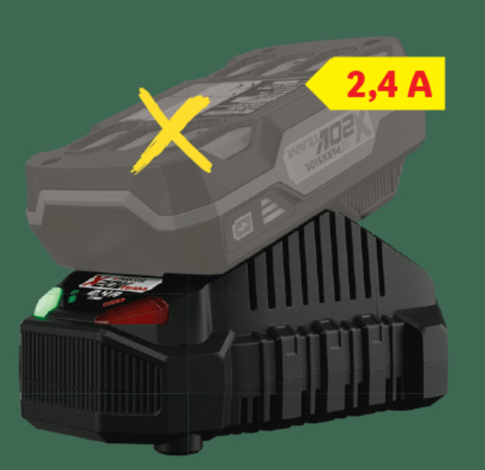 Parkside Polnilnik za akumulatorje