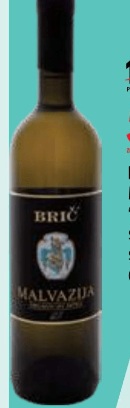 Kakovostno vino ZGP Malvazija "Brič" 0,75 l