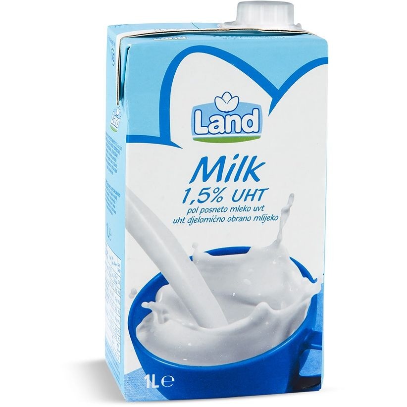 Land Milk polposneto mleko z 1,5% m. m. 1 l