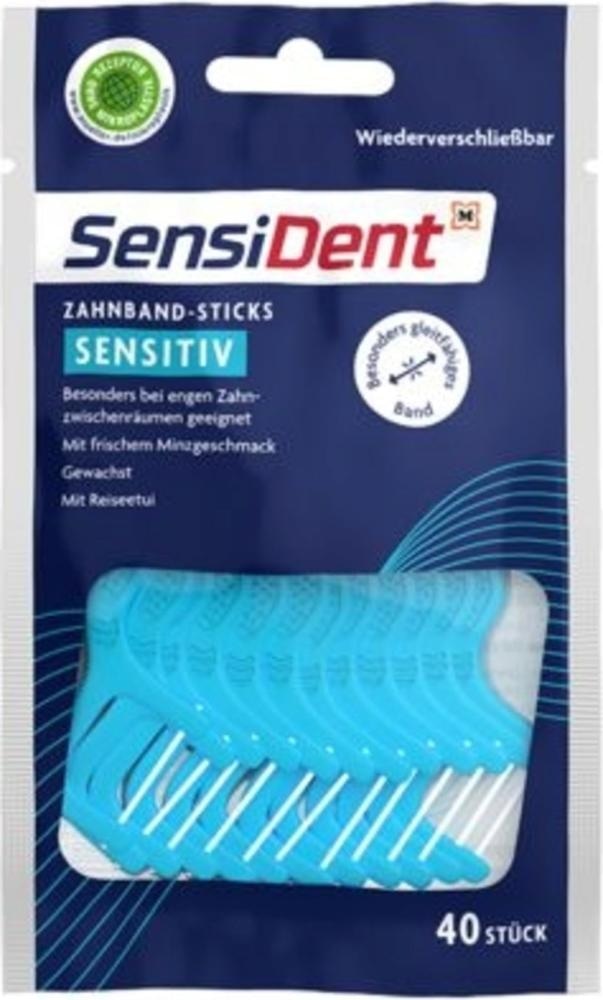 SensiDent zobna nitka z držalom 40 kosov