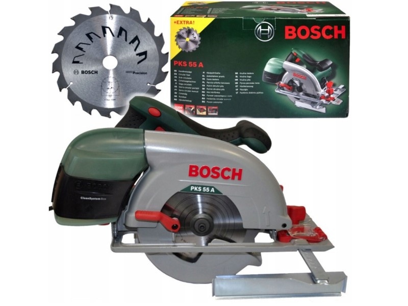 Krožna žaga BOSCH PKS 55A + žagin list 18z Bosch