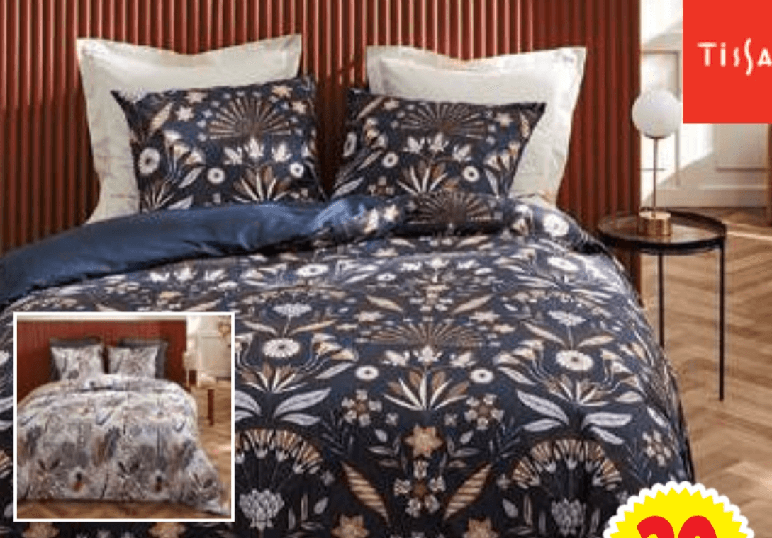 Posteljni komplet "Art Deco" 200 x 200 + 2x 63 x 63 cm TISSAIA