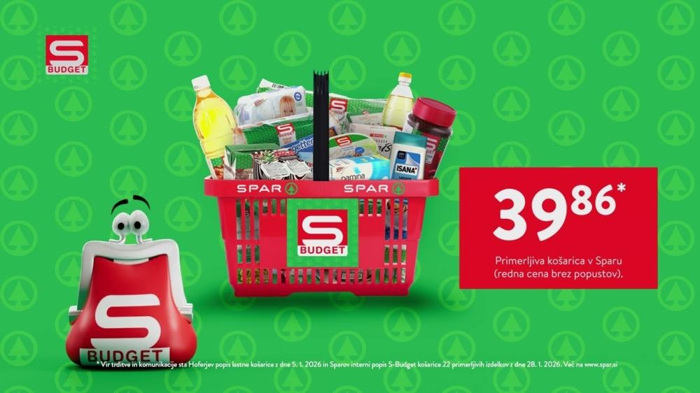 Primerljiva košarica v Sparu - Akcija v trgovini Spar