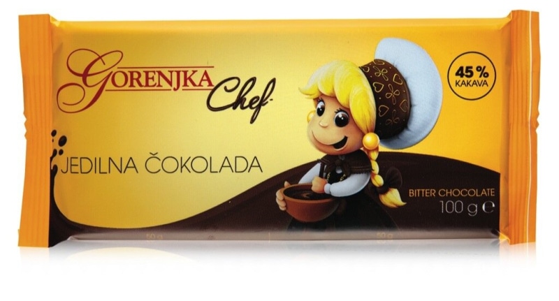 Jedilna čokolada Gorenjka Chef 100 g