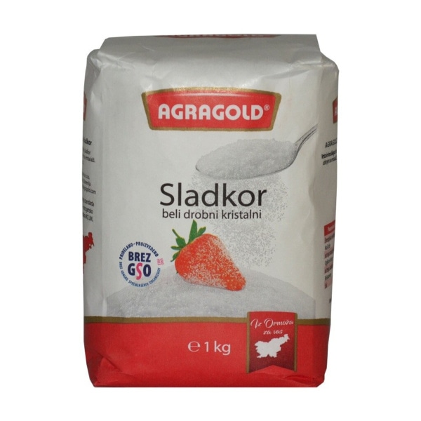 Beli kristalni sladkor AGRAGOLD 1 kg