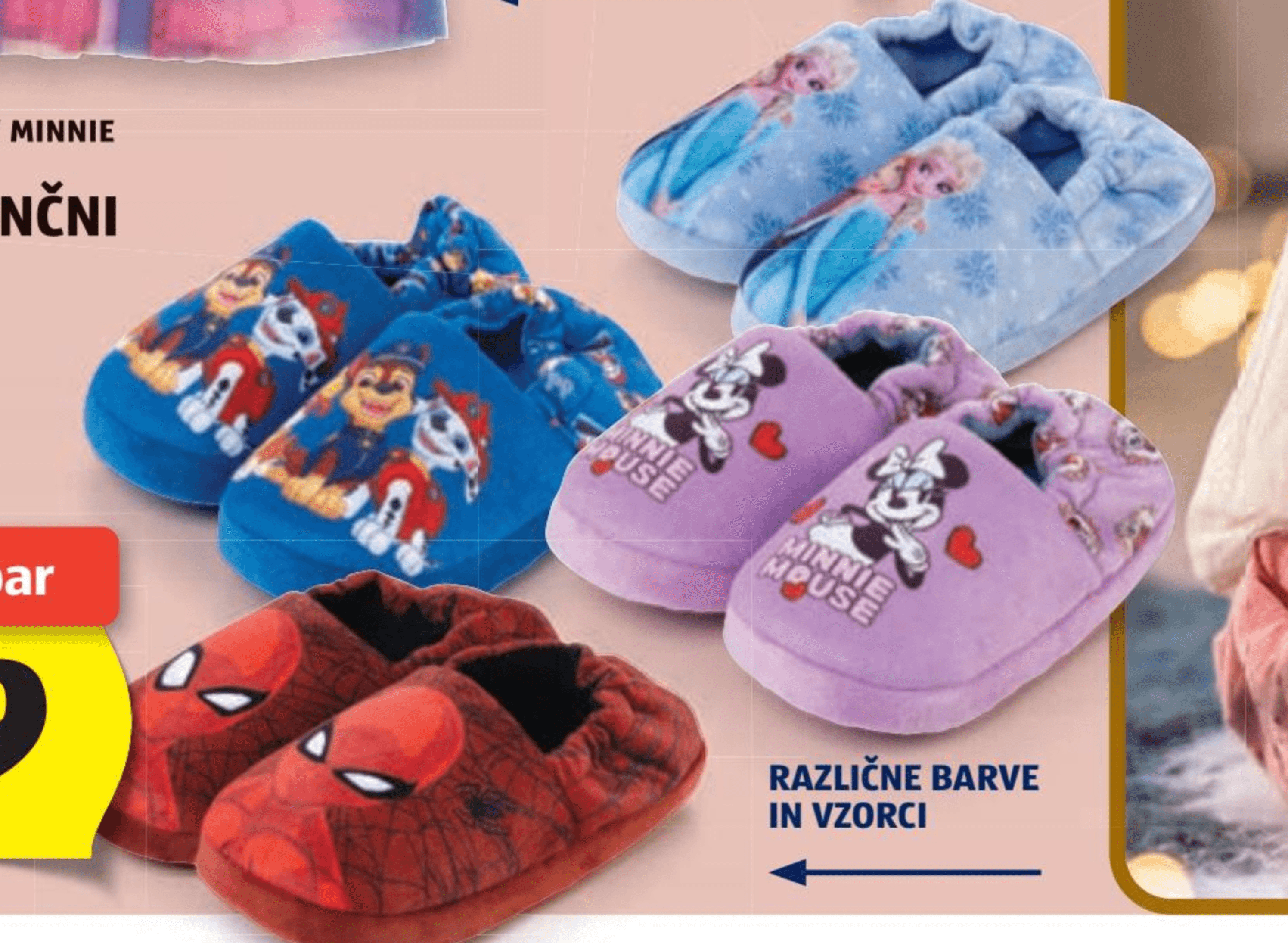 Otroški licenčni copati