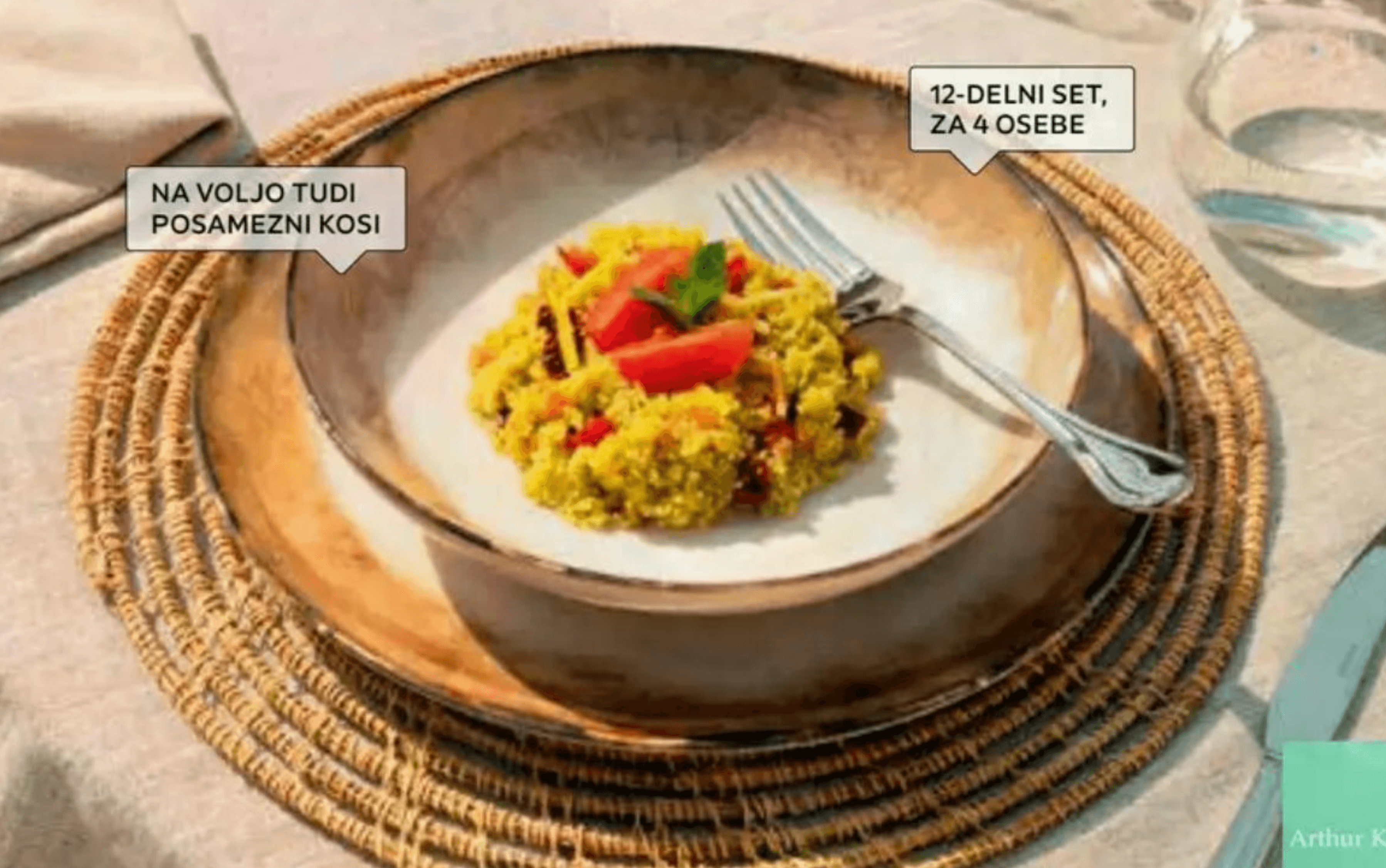 Jedilni servis „SHADE EARTH“ 12/1