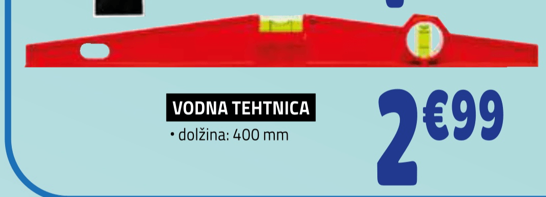 ECO NAŠA ZNAMKA Vodna tehtnica - Akcija v trgovini E.Leclerc