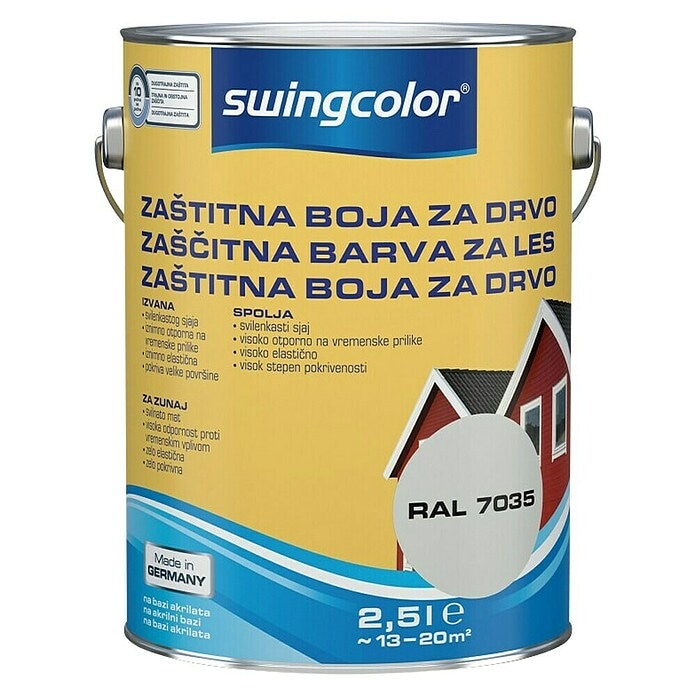 Mix zaščitna barva za les 'Basis 1 ali 4' 2,5 l