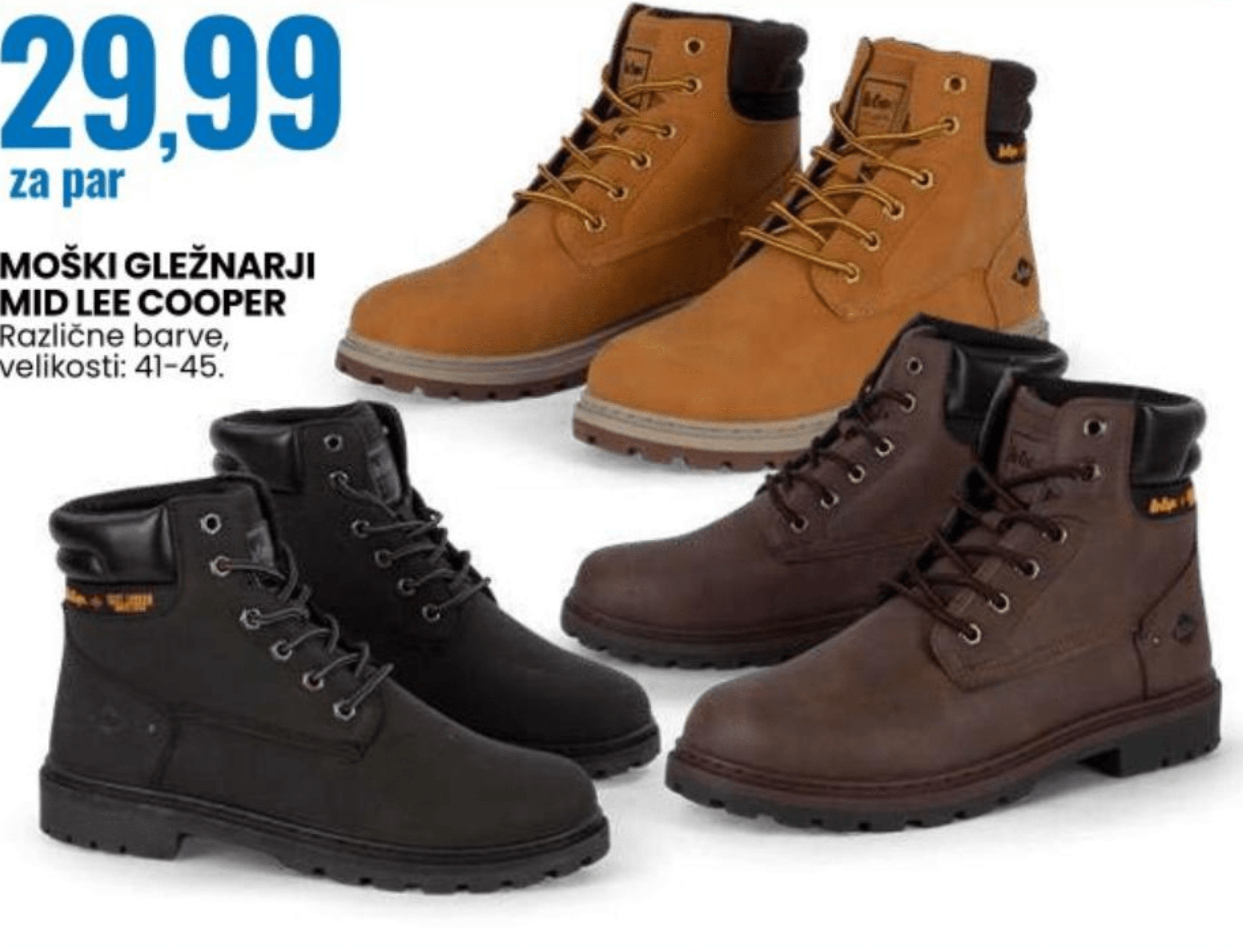 Moški gležnarji Mid Lee Cooper