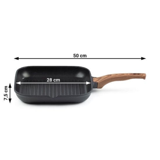 Ponev za žar Black Line 28 cm
