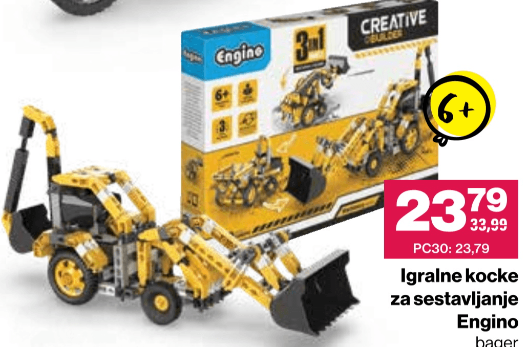 Igralne kocke za sestavljanje Engino - Akcija v trgovini Mercator