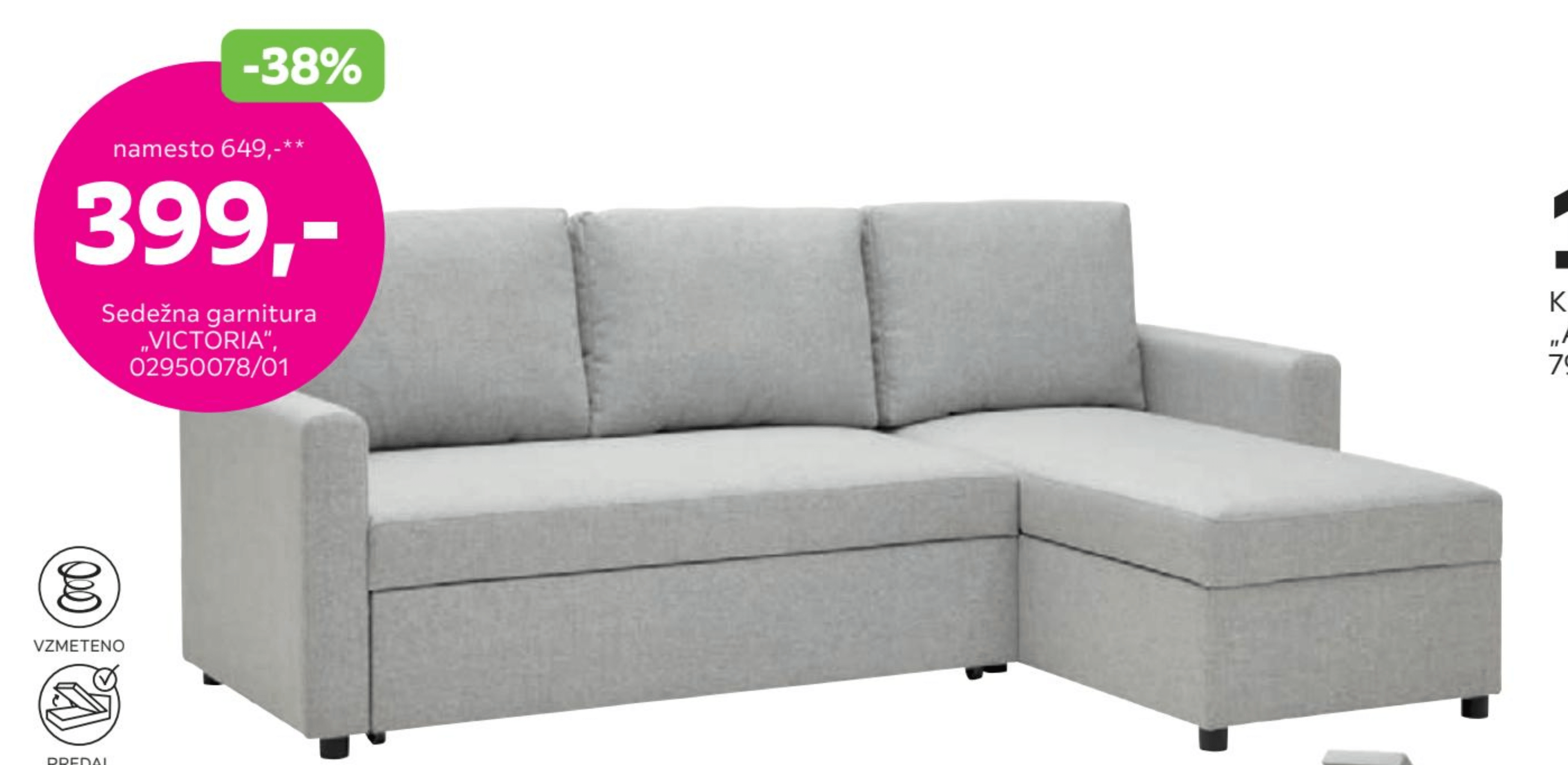 Sedežna garnitura „VICTORIA"