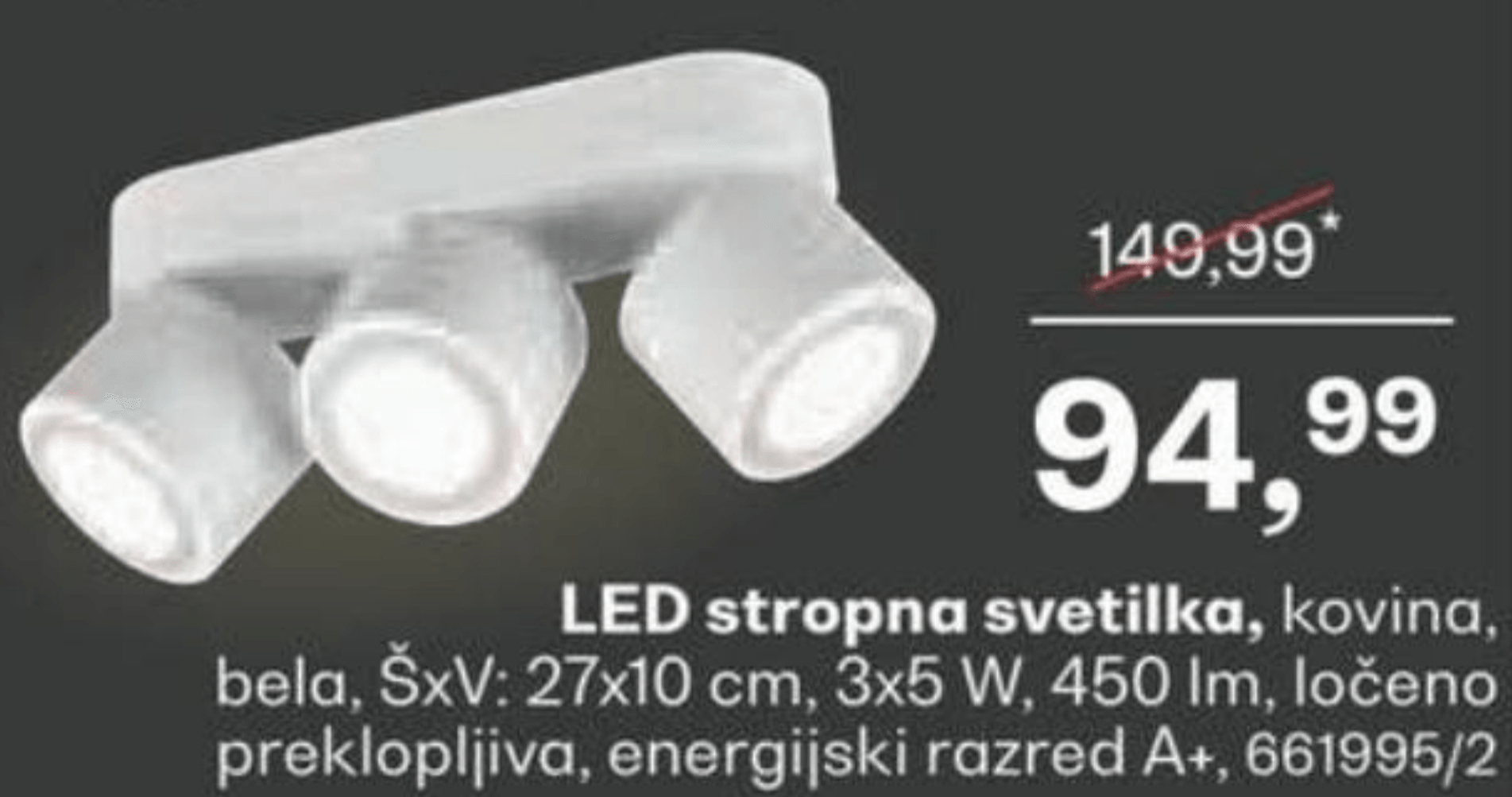 LED stropna svetilka