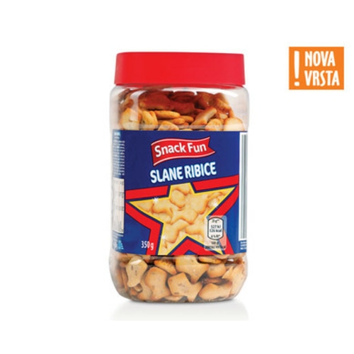 Snack Fun Krekerji/Ribice 350 g
