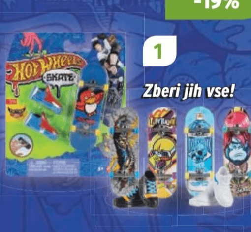 Sortiment delov za rolko