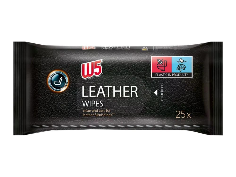 W5 Vlažni robčki za nego usnja 25 kosov - Akcija v trgovini Lidl