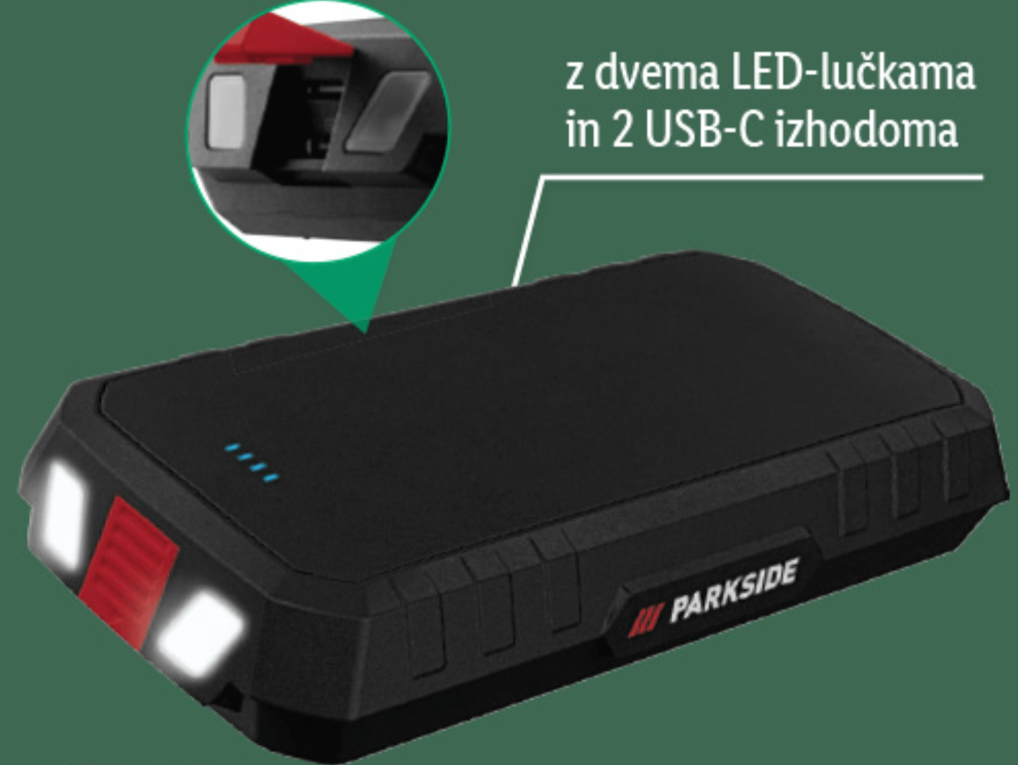 PARKSIDE Mobilna polnilna baterija „Powerbank“ - Akcija v trgovini Lidl