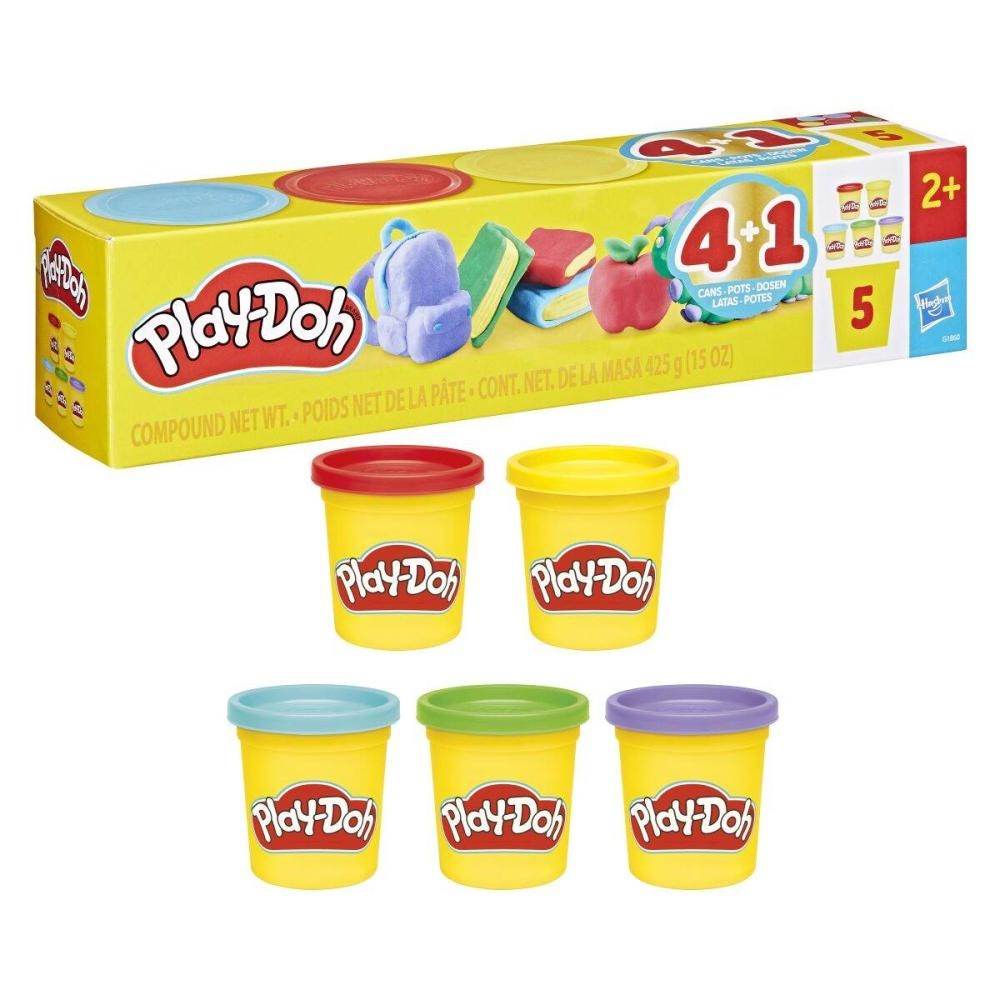 Set Play Doh Plastelin 4 + 1