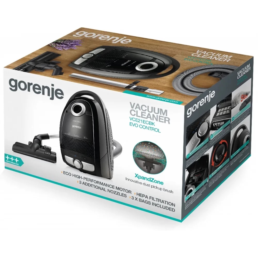 Gorenje Sesalnik na vrečko VCE21ECBK Evo Control