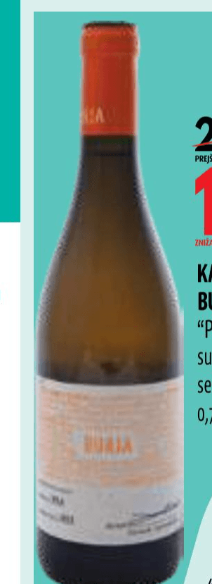 Kakovostno vino ZGP Burja Bela 0,75 l