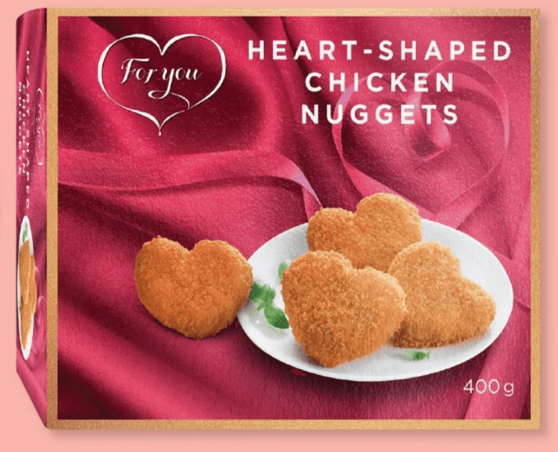 FOR YOU Piščančji medaljoni v obliki srčkov 400 g - Akcija v trgovini Lidl