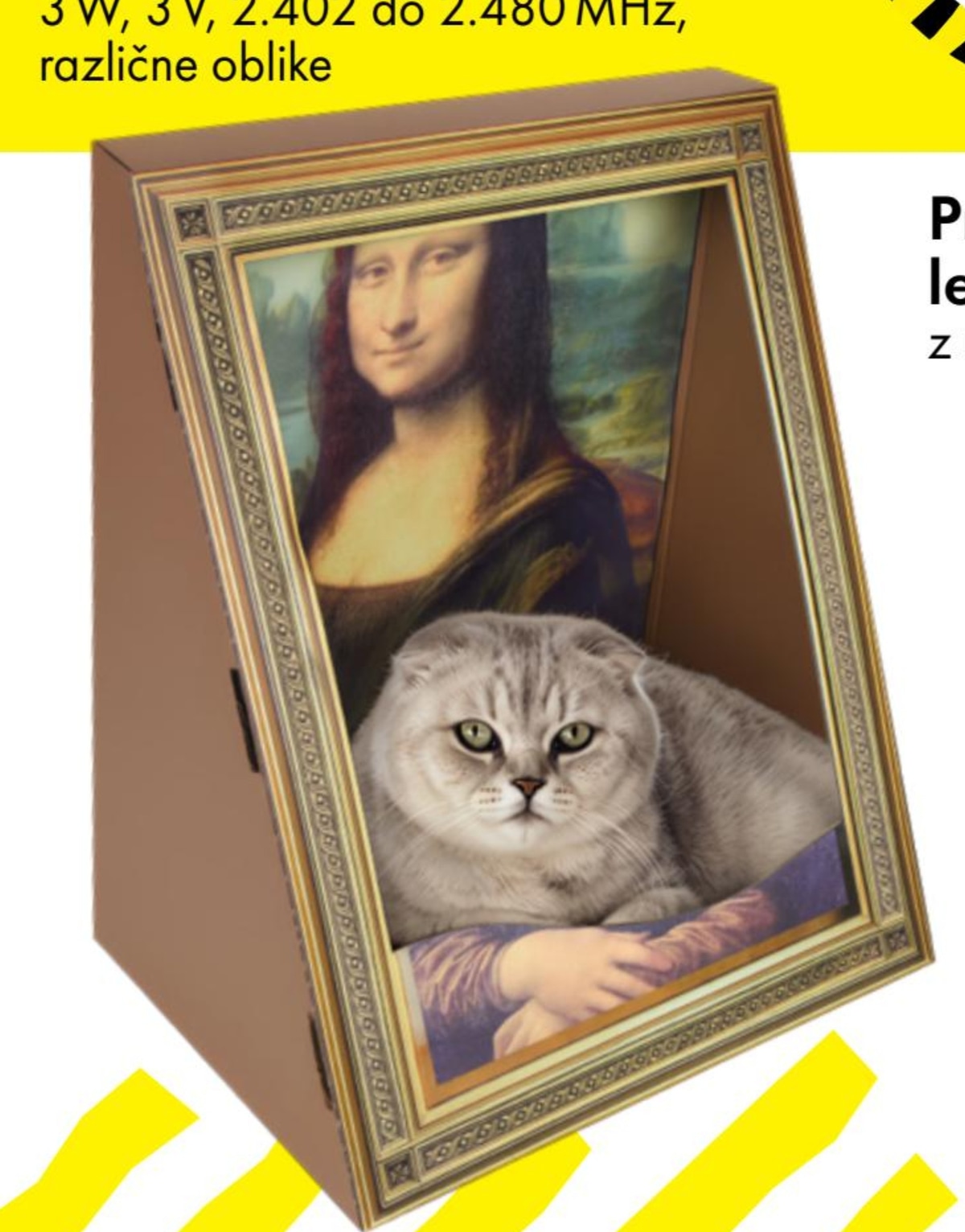 Praskalna lepenka mačka - Akcija v trgovini Tedi