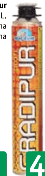 Gradipur pištolski pena 750 mL - Akcija v trgovini Jager