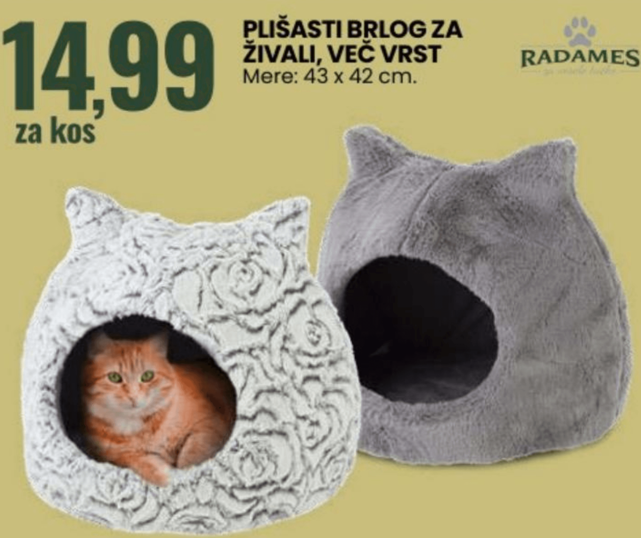 Plišasti brlog za živali