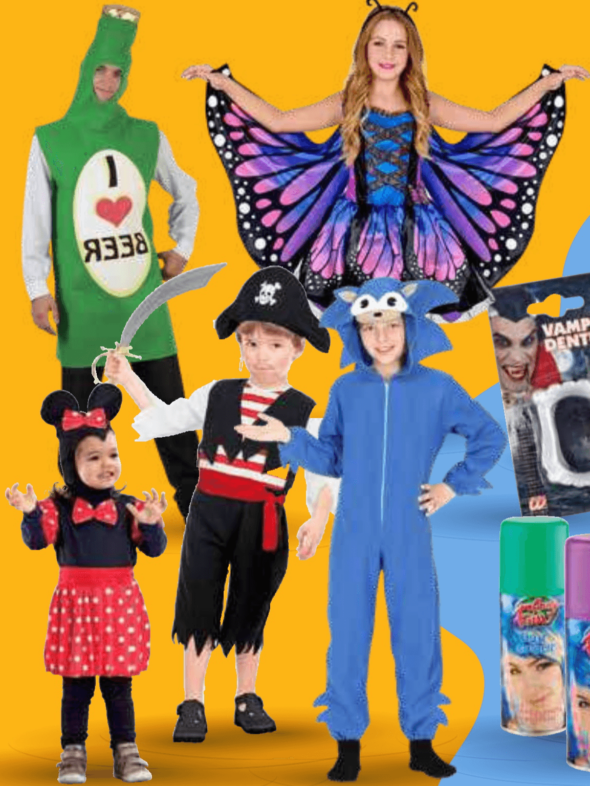 Pustni kostumi in dodatki - Akcija v trgovini Mercator