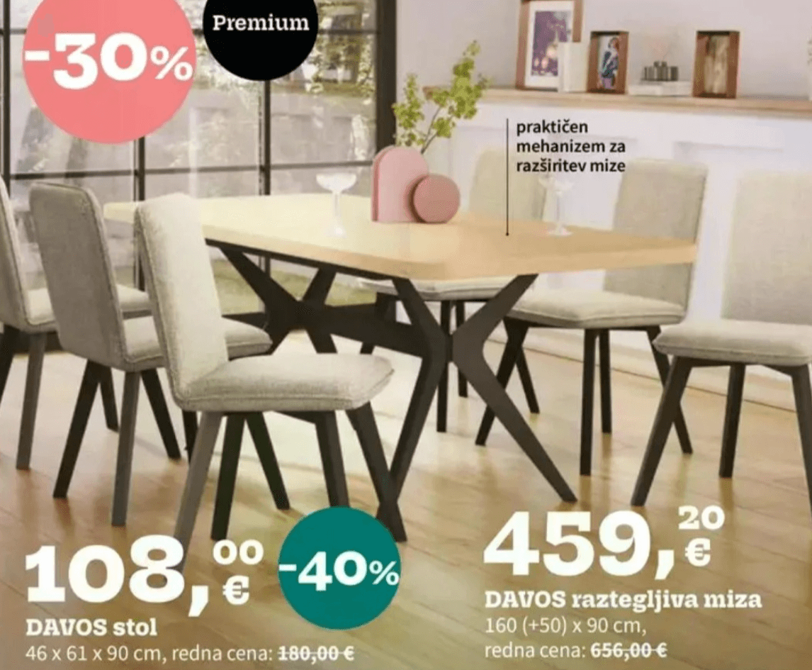 Davos stol - Akcija v trgovini Prima