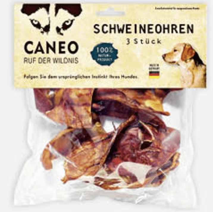 CANEO prigrizek za pse prašičja ušesa 3 kosov