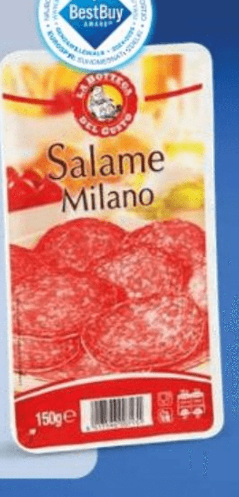 Milanska salama, rezine 150 g La Bottega del Gusto