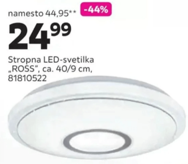 Stropna LED-svetilka „ROSS"