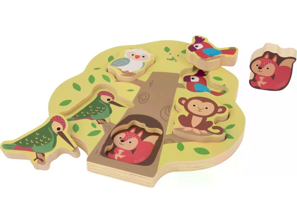 lupilu Sestavljanka iz lesa 6-delni komplet