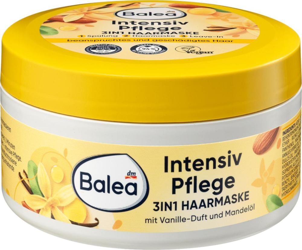 Balea natural beauty negovalna maska za lase 300 ml