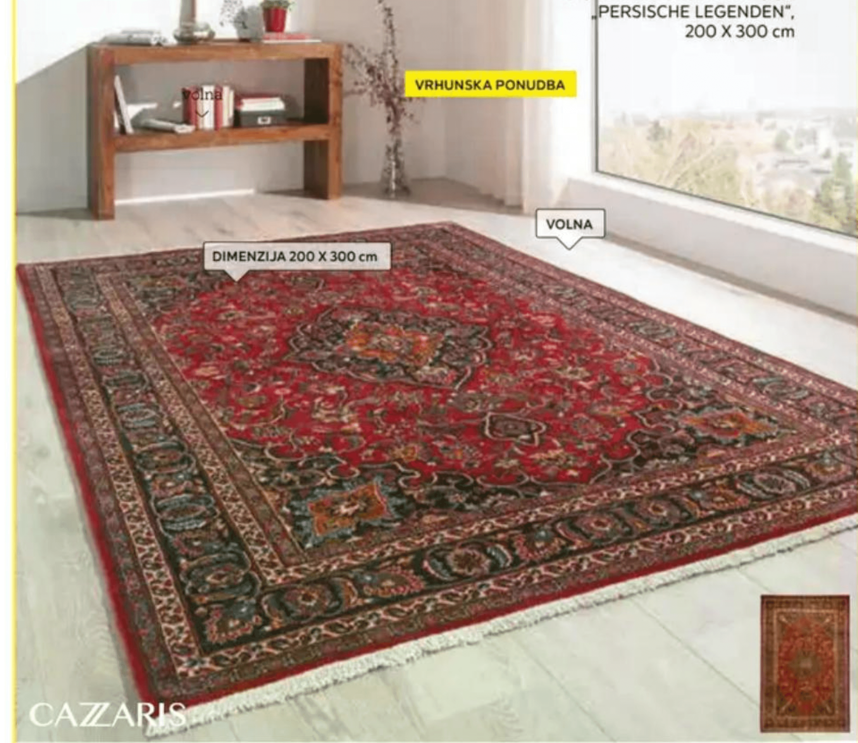 Orientalska preproga „PERSISCHE LEGENDEN" 200 X 300 cm