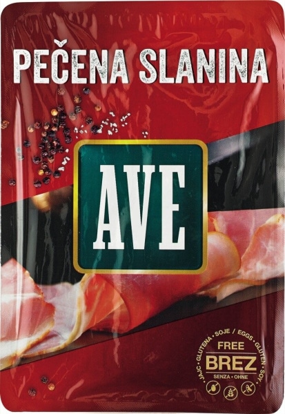 Pečena mesna slanina 100 g Ave